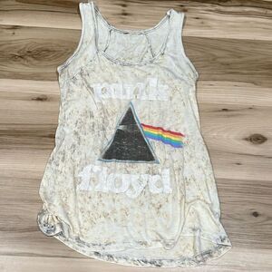 Pink Floyd Acid Wash Racerback Tank Top Women’s XS